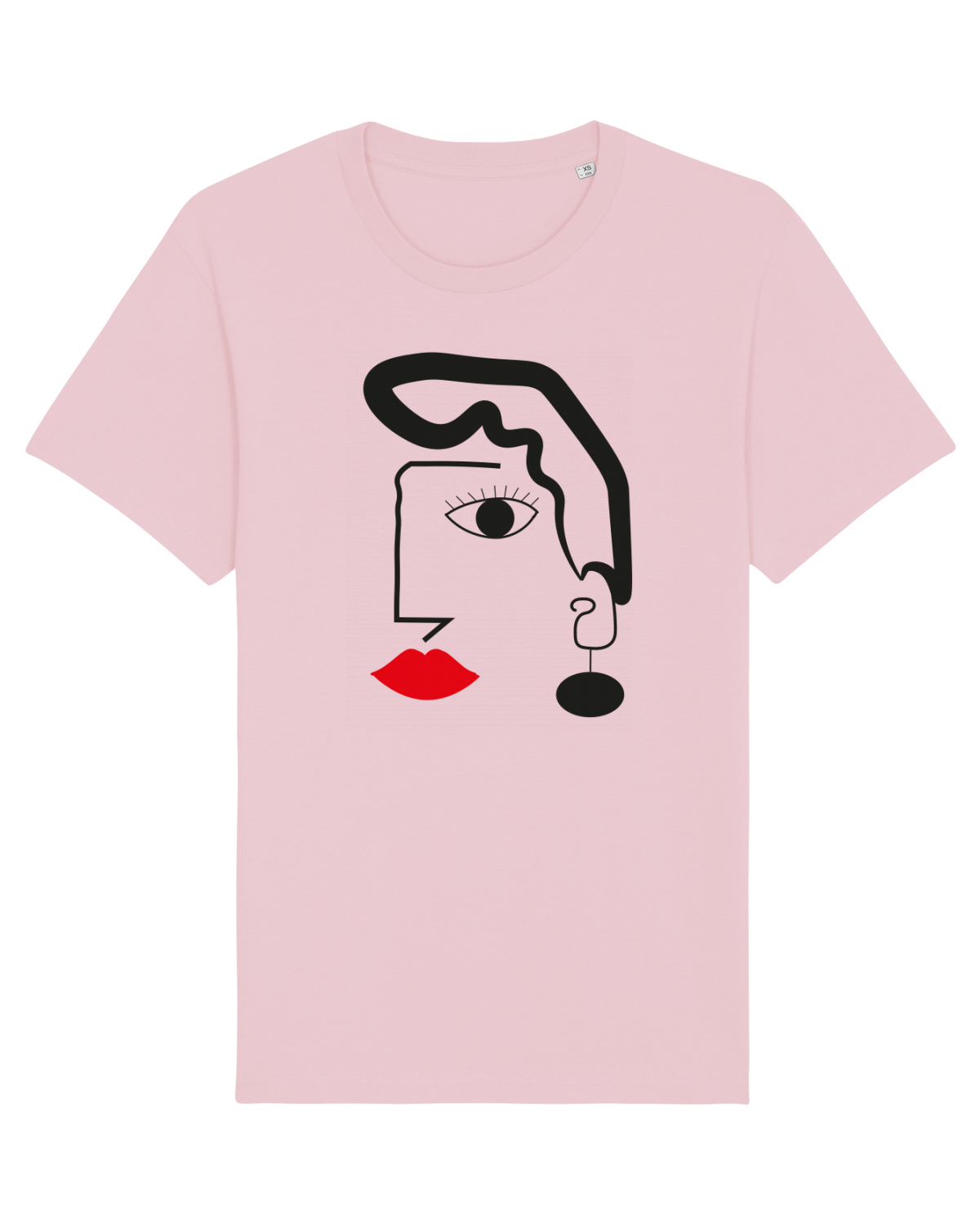 Tricou mânecă scurtă Unisex Rocker Cotton Pink