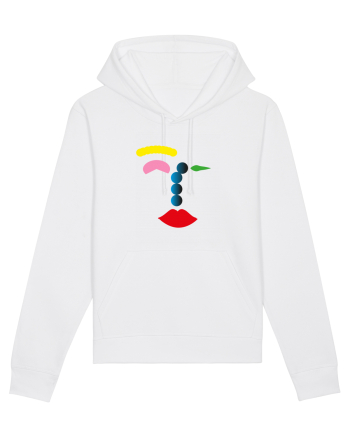 Funky Face Design White