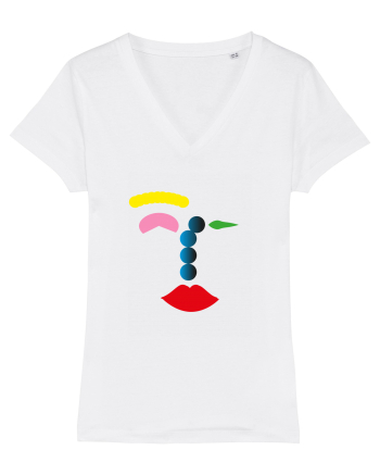 Funky Face Design White