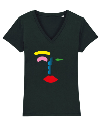 Funky Face Design Black