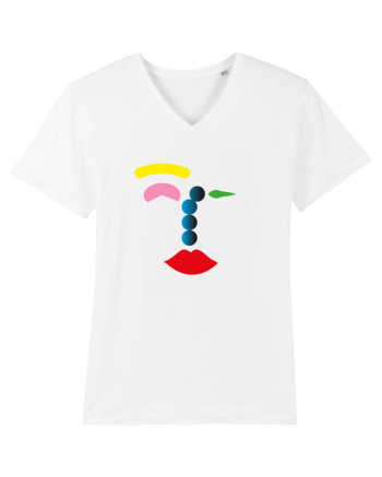 Funky Face Design White