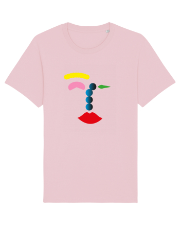 Funky Face Design Cotton Pink