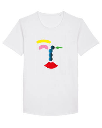 Funky Face Design White