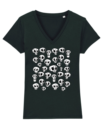 Funny Halloween Skulls Black