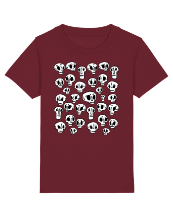 Funny Halloween Skulls Burgundy