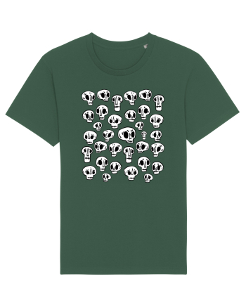 Funny Halloween Skulls Bottle Green