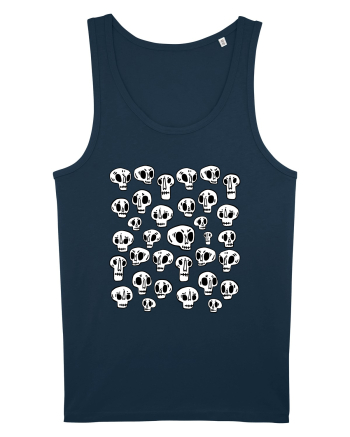 Funny Halloween Skulls Navy