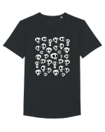 Funny Halloween Skulls Tricou mânecă scurtă guler larg Bărbat Skater
