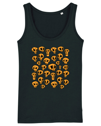 Funny Halloween Skulls Black