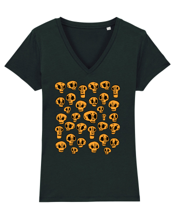 Funny Halloween Skulls Black