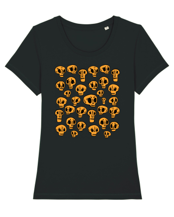 Funny Halloween Skulls Black