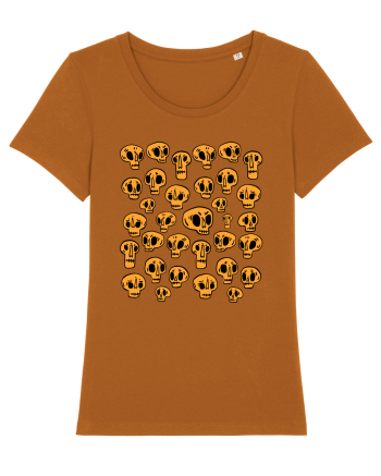 Funny Halloween Skulls Roasted Orange