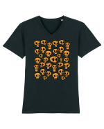 Funny Halloween Skulls Tricou mânecă scurtă guler V Bărbat Presenter