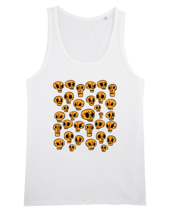 Funny Halloween Skulls White