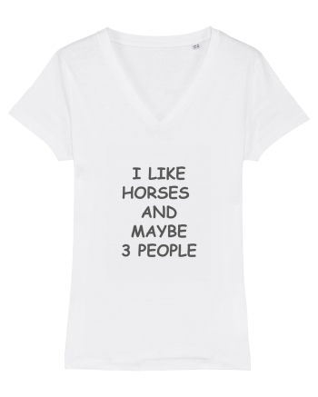 I Like Horses Design White