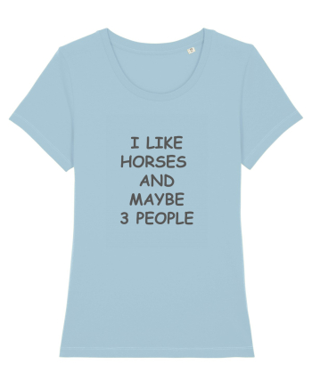 I Like Horses Design Sky Blue