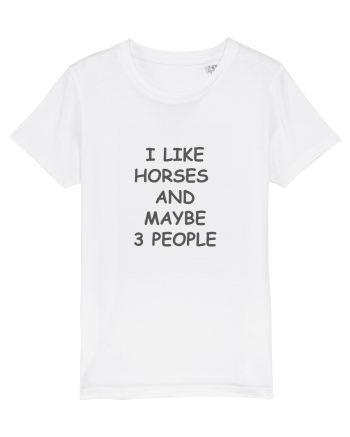 I Like Horses Design White