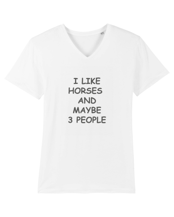 I Like Horses Design White