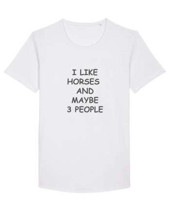 I Like Horses Design White