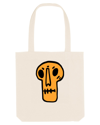 Halloween Orange Funny Skull Natural