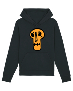 Halloween Orange Funny Skull Hanorac Unisex Drummer