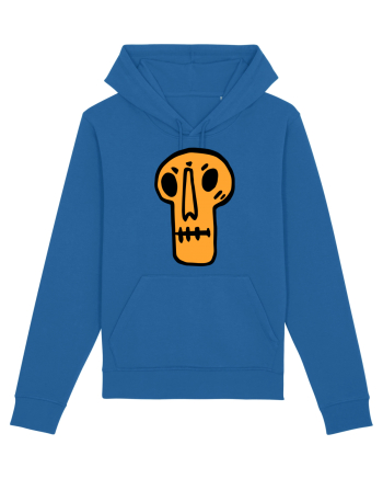 Halloween Orange Funny Skull Royal Blue