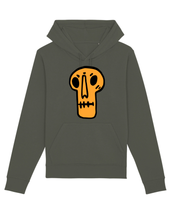 Halloween Orange Funny Skull Khaki
