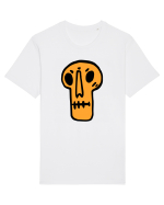 Halloween Orange Funny Skull Tricou mânecă scurtă Unisex Rocker