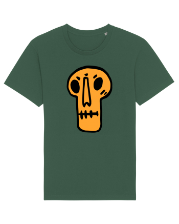 Halloween Orange Funny Skull Bottle Green