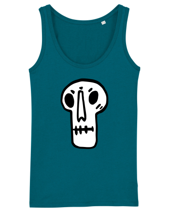 Halloween Orange Funny Skull Ocean Depth