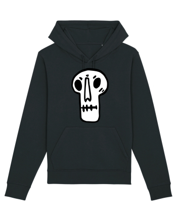 Halloween Orange Funny Skull Black