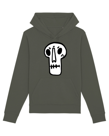 Halloween Orange Funny Skull Khaki