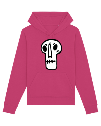 Halloween Orange Funny Skull Raspberry