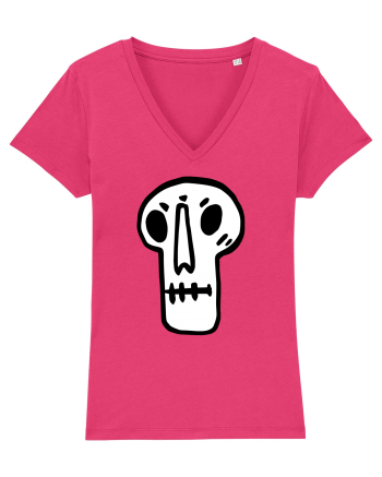 Halloween Orange Funny Skull Raspberry