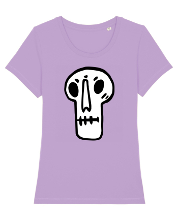 Halloween Orange Funny Skull Lavender Dawn