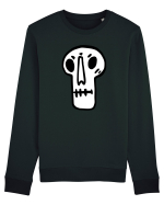 Halloween Orange Funny Skull Bluză mânecă lungă Unisex Rise