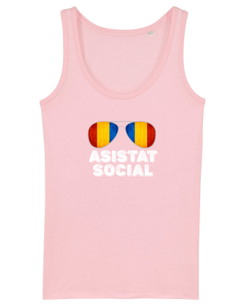 Tricou de Asistat Social- Barbat Cotton Pink