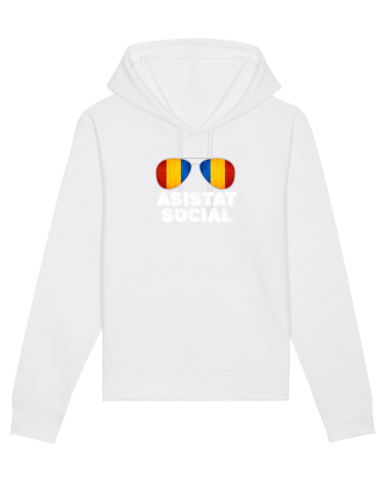 Tricou de Asistat Social- Barbat White
