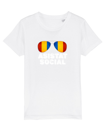 Tricou de Asistat Social- Barbat White