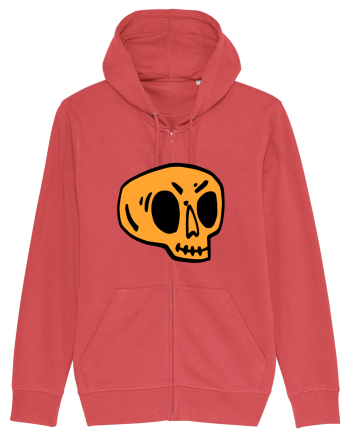 Halloween Orange Funny Skull Carmine Red