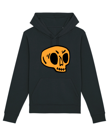Halloween Orange Funny Skull Black