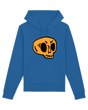 Halloween Orange Funny Skull Royal Blue
