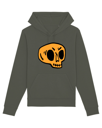 Halloween Orange Funny Skull Khaki