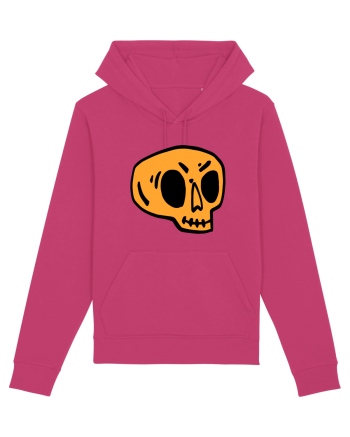 Halloween Orange Funny Skull Raspberry