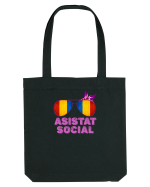 Tricou de Asistat Social- Femeie Sacoșă textilă
