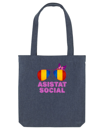 Tricou de Asistat Social- Femeie Midnight Blue