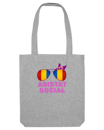 Tricou de Asistat Social- Femeie Heather Grey