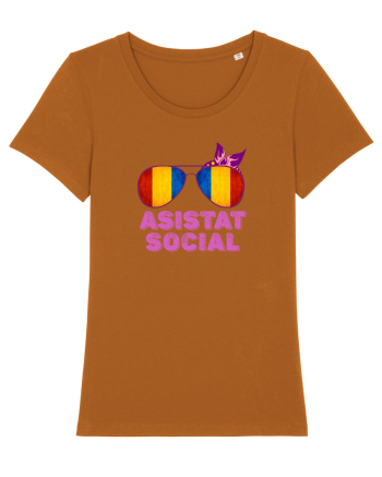 Tricou de Asistat Social- Femeie Roasted Orange