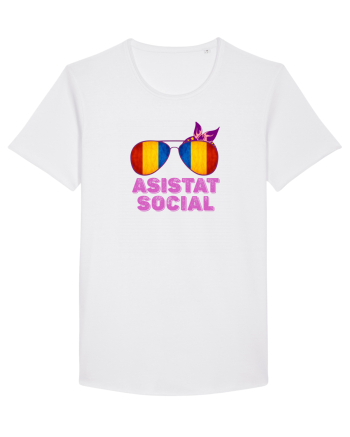 Tricou de Asistat Social- Femeie White