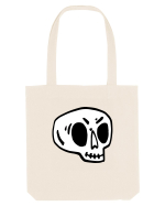 Halloween Orange Funny Skull Sacoșă textilă